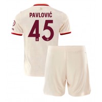 Camisa de time de futebol Bayern Munich Aleksandar Pavlovic #45 Replicas 3º Equipamento Infantil 2024-25 Manga Curta (+ Calças curtas)